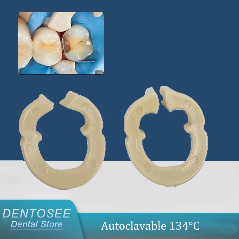 

Dental Resin Clamping Ring Separator Ring Sectional Contoured Metal Matrices Holder Matrix Fixed Clamp Autoclavable
