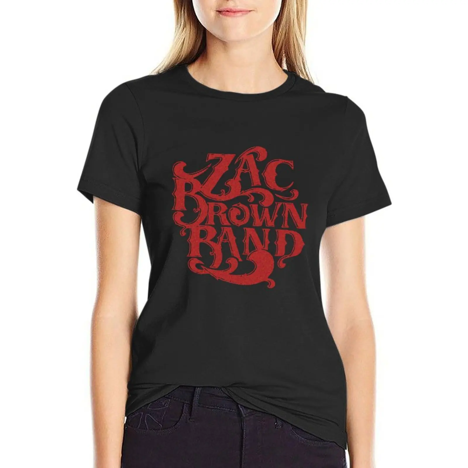 Zac Brown Band Music T-Shirt pour femme, t-shirts, médicaments, vêtements kawaii