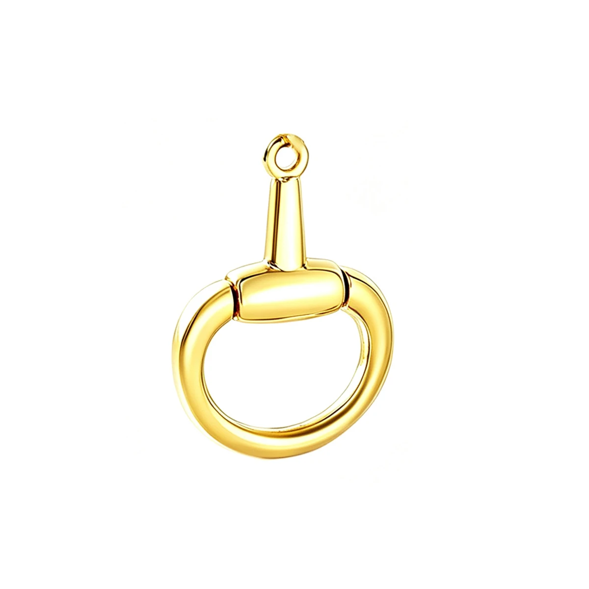 MHS.SUN Großhandel Kubischer Zirkon Pferdegebiss-Anhänger Vergoldet DIY Schmuckherstellung Halskette Geometrischer Charm Schmuck 5 Stück für Damen und Herren – Detail 17