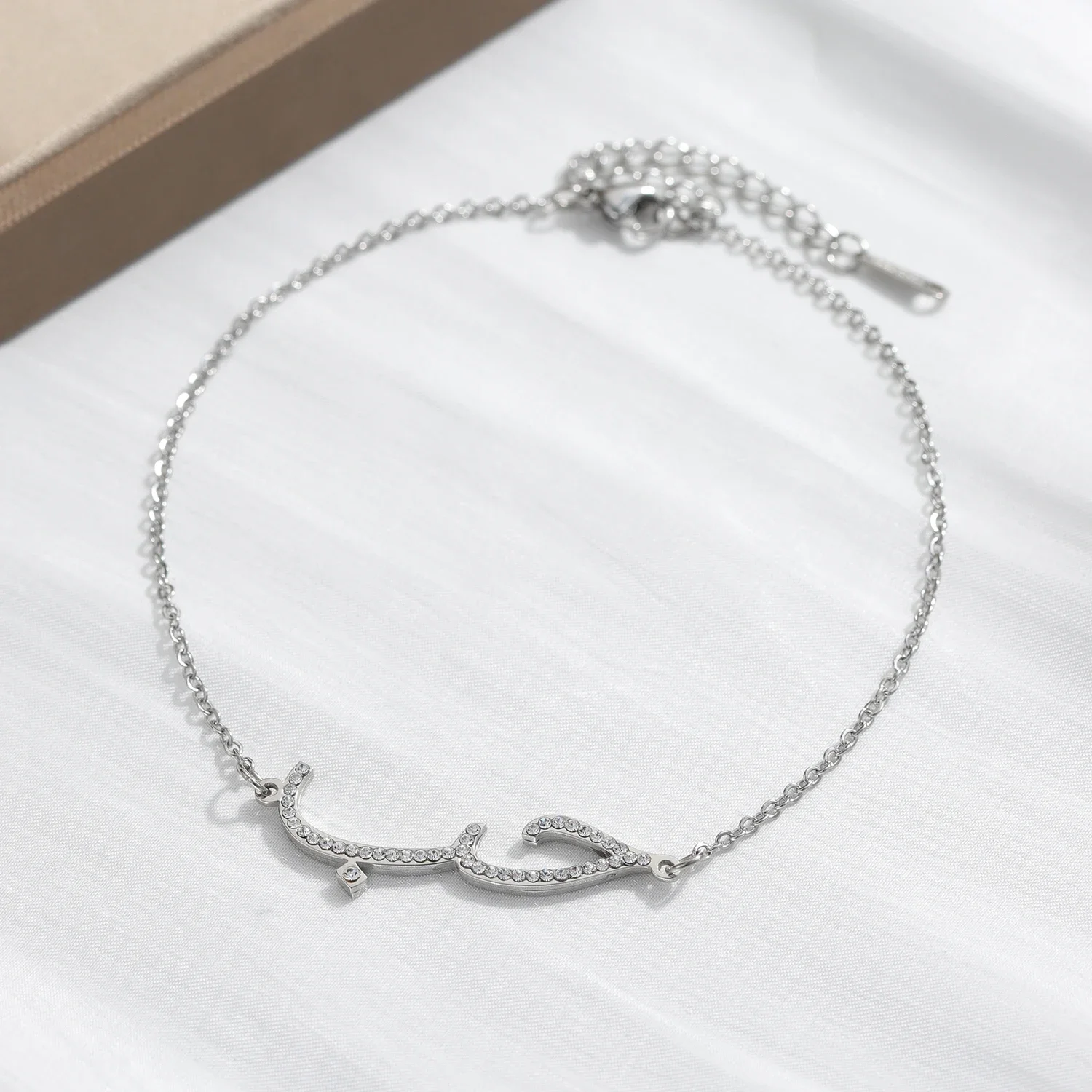 Personalized Arabic Bracelet Nameplate Bracelet Crystal Arabic Name Bracelet Islamic Jewelry Personalized Gifts For Women