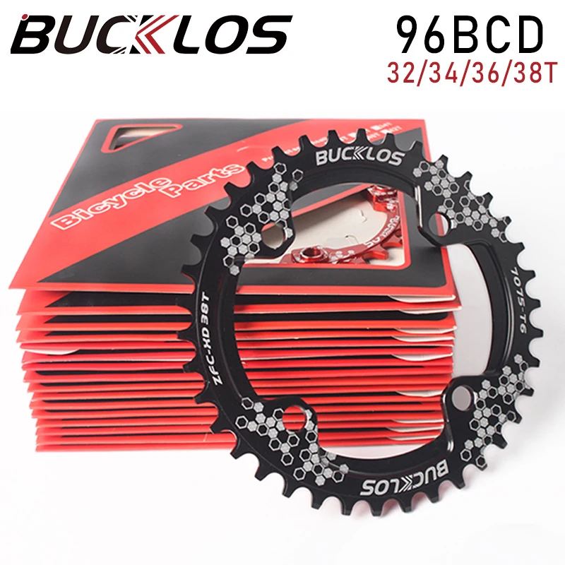 Bike Chainring 96BCD 32t 34t 36 38t Aluminum MTB Chain Wheel Narrow Wide Bike Chainwheel Round Oval Fit 8/9/10/11S Bike Part