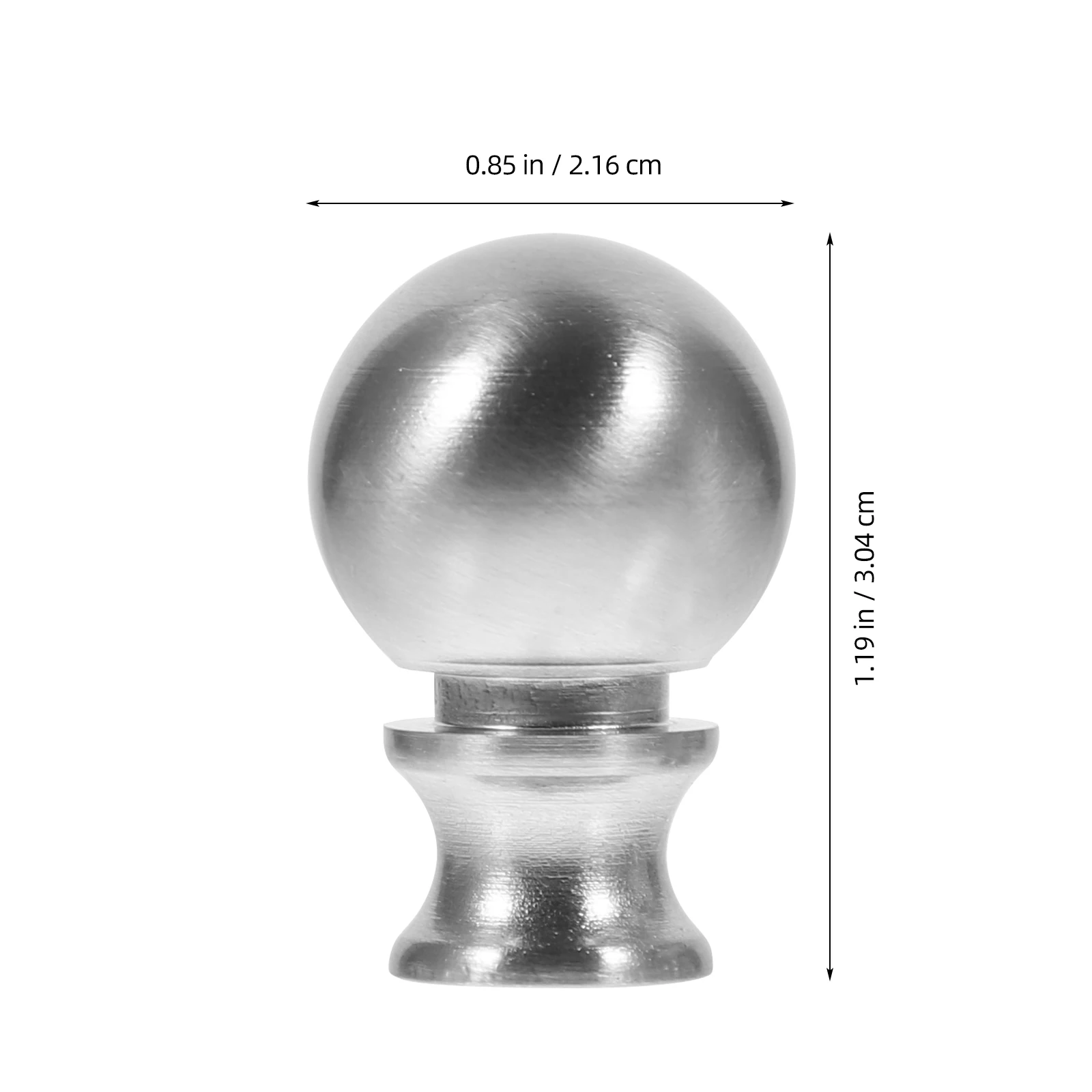 

2pcs Shade Knob Vintage Silver Decor Table Floor Lamp Finials Zinc Alloy Retro Lamp Parts Light Fixture Finial