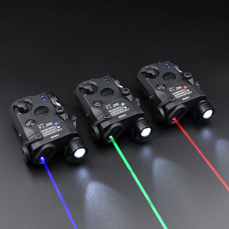 Tactical Airsoft UHP AN PEQ 15 PEQ-15 LA5C Red Dot Green Laser Indicator IR Weapon Scout LED AR15 Light Fit 20MM Rail