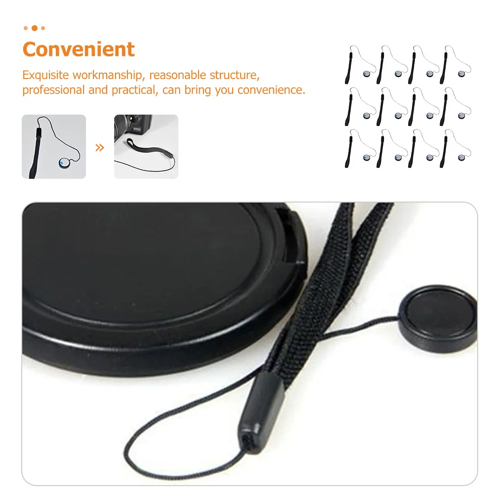 

20Pcs Camera Wrist Strap Elastic Lens Cap Keeper Anti-Lost Safety Strap Portable Camera Rope Photography Accessories