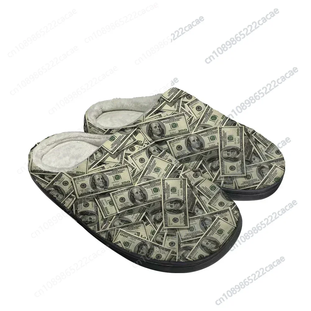 

Hot Cool USA Dollar Fashion Cotton Custom Slippers Mens Womens Sandals Plush Casual Keep Warm Shoes Thermal Comfortable Slipper