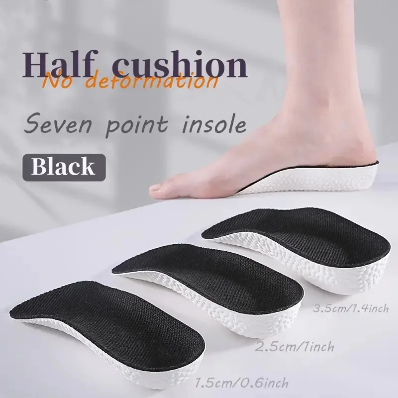 

1.5/2.5/3.5cm Arch Support Height Increase Insoles Light Weight Soft Elastic Lifting For Men Women