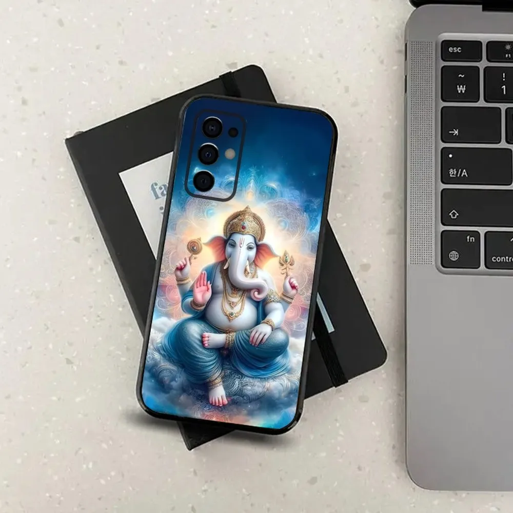 Ganesh Elephant God Phone Case For Samsung S24,S21,S22,S23,S30,Ultra,S20,Plus,Fe,Lite,Note,10,9,5G Black Soft Cover