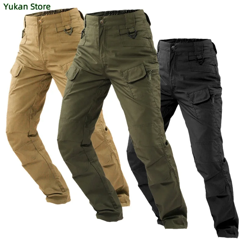 zstm-ix7-コンバットパンツ、都市通勤用タクティカルワークウェアパンツ、綿ポリエステルチェック柄生地