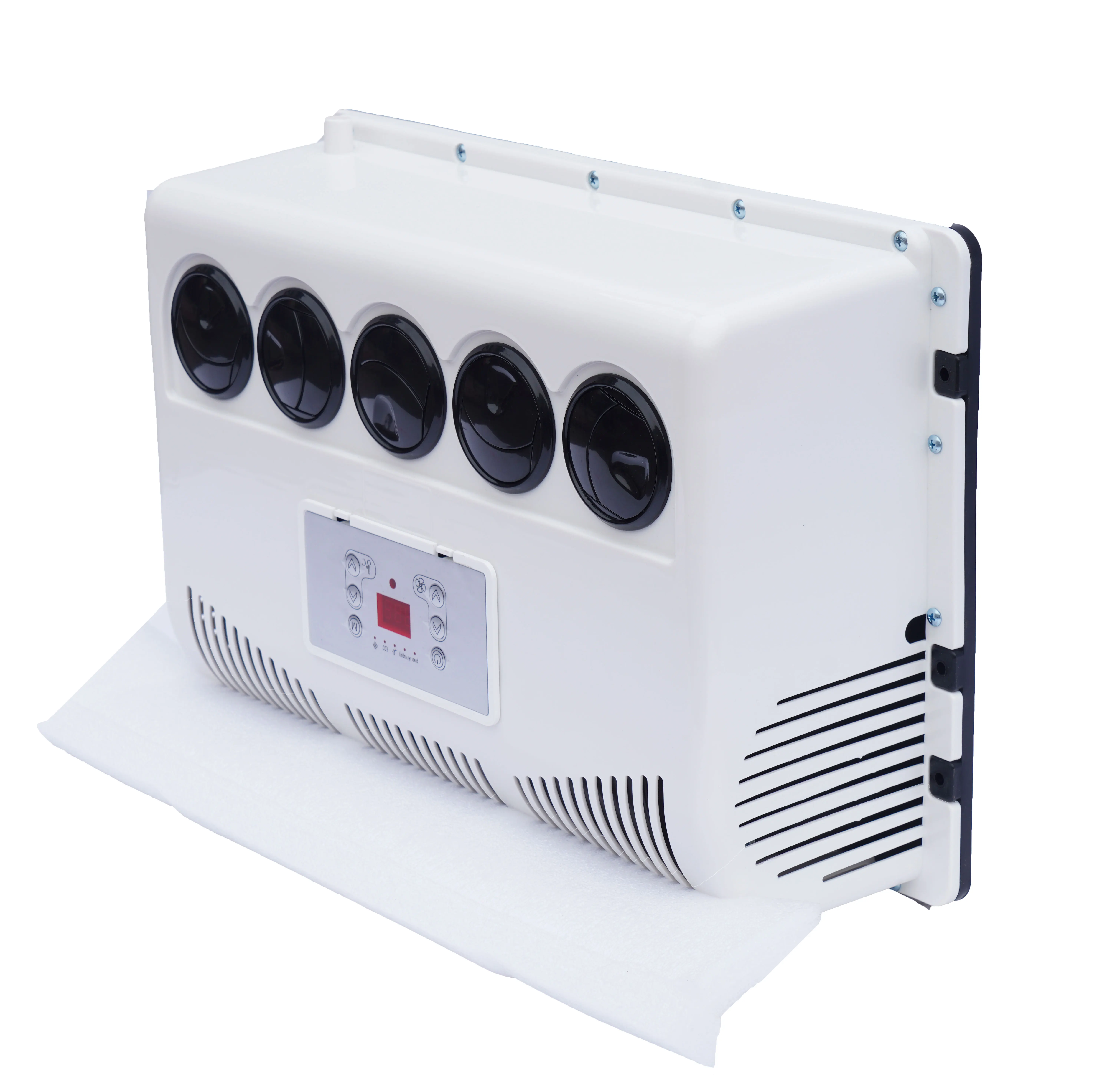 مكيف هواء كابينة جرار كهربائي بضاغط 12 فولت جديد 12/24 فولت مكيف هواء لوقوف السيارات على الشاحنة المقسمة #2