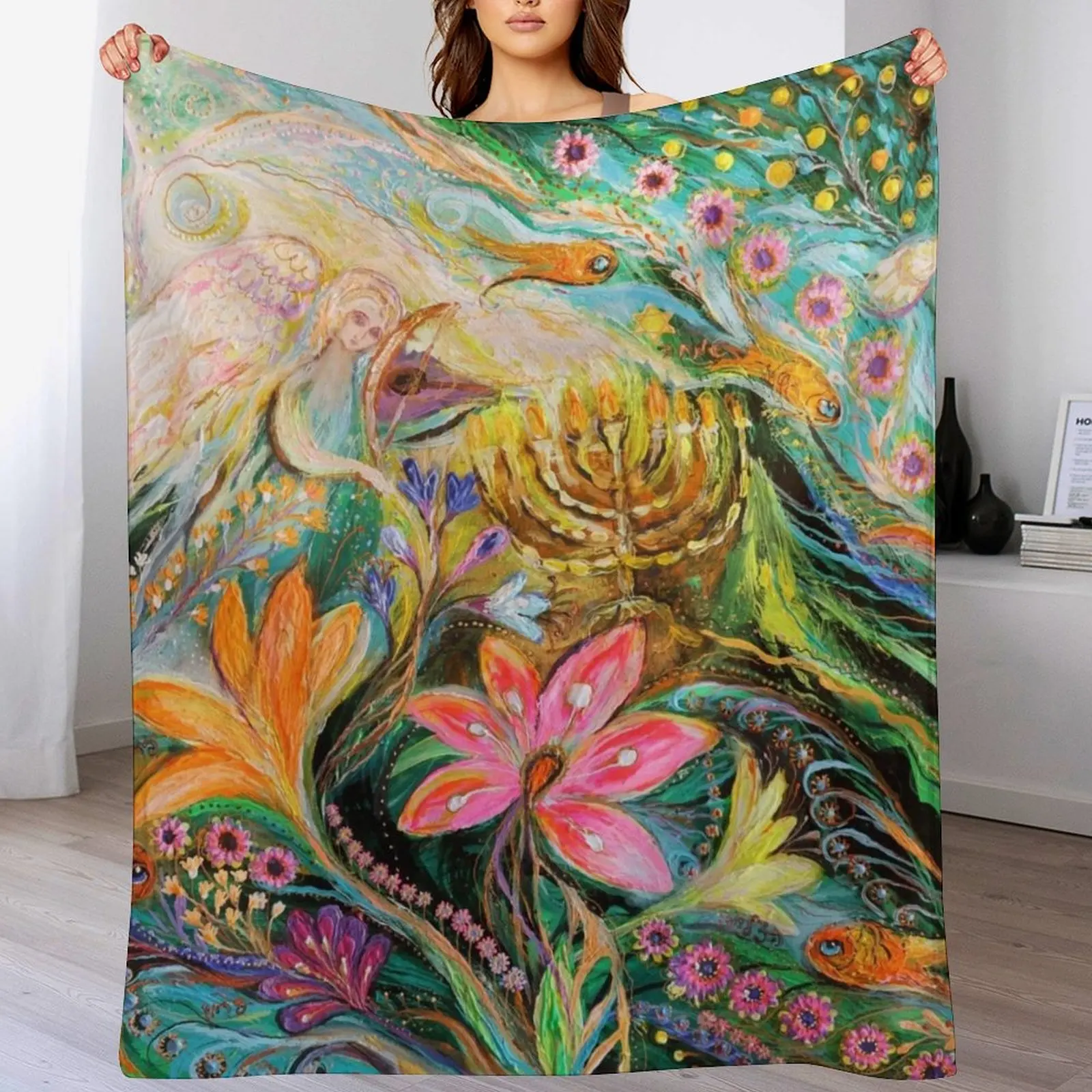 Dreams about Chagall. The sky violin Throw Blanket for winter Decoratives Sofa Throw Cute Blankets