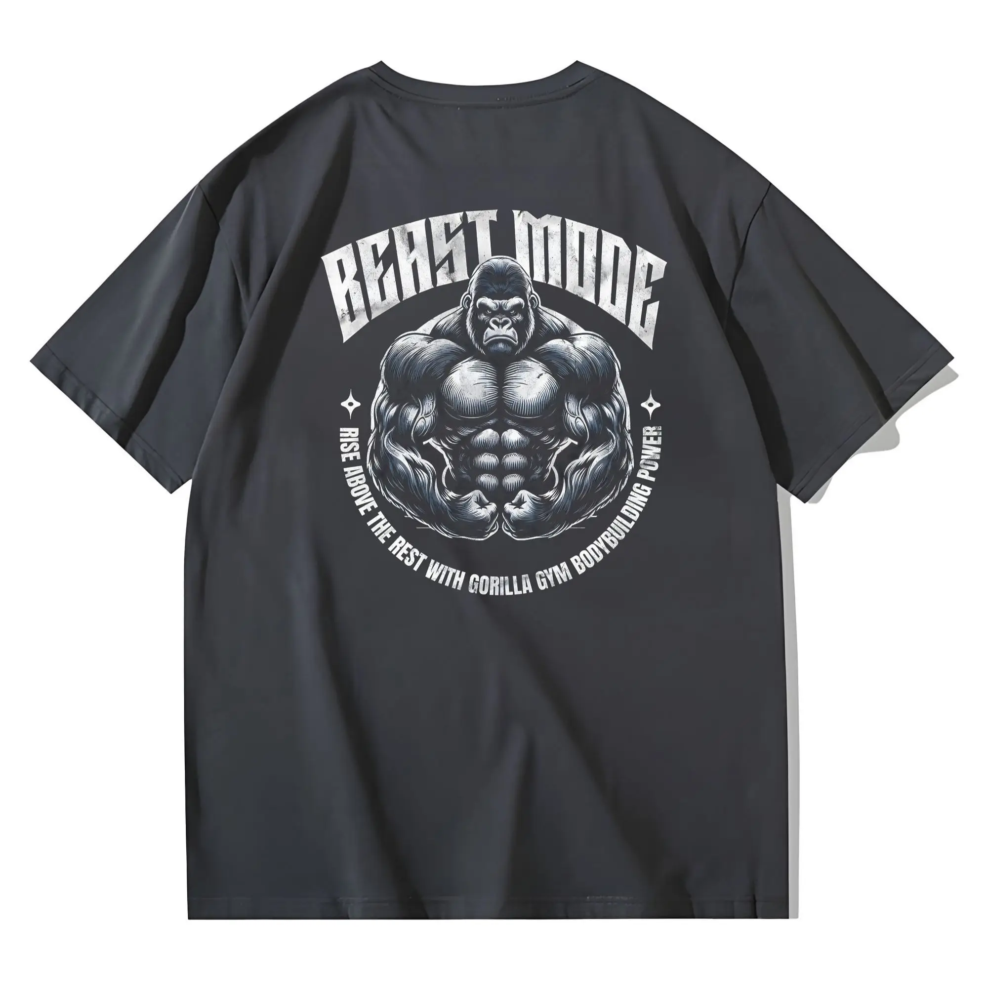 الغوريلا مطبوعة قصيرة الأكمام تي شيرت الرجال الصيف العصرية العلامة التجارية الرجال والنساء نفس نصف كم تي شيرت ملابس رياضية رداء علوي غير رسمي
