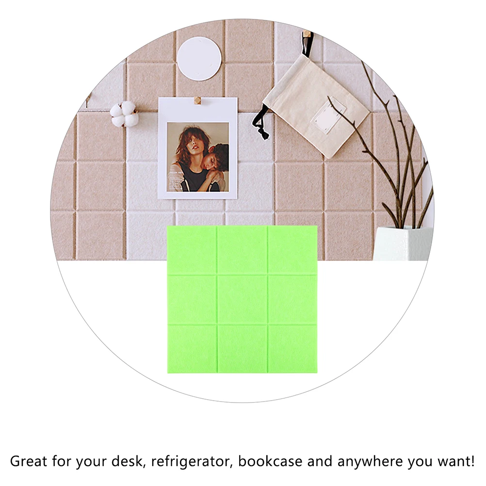 

Bulletin Wall Felt Sticky Message Board For Home Office Fridge Desk Organizer Easy Install Adhesive Wall Mounted Note Board