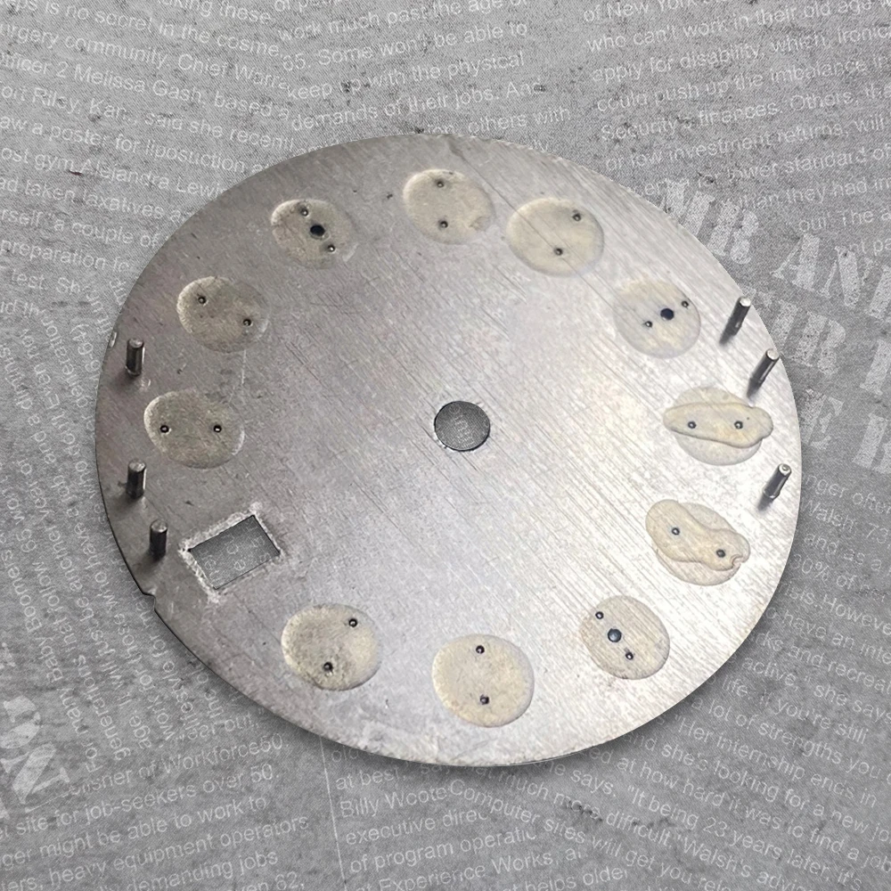 28.5 mm Sunburst S Logo Dial Suitable For NH35 Japan Movement Green Luminous High Quality Diving Watch Modification Accessories