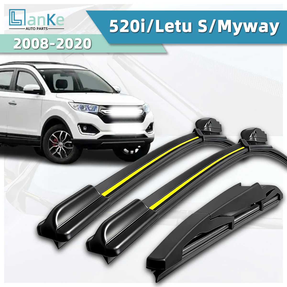 

Suitable For Lifan 520i/Letu S/Myway (2008-2020) Car Wiper All-Weather Stable And Durable Front Windshield Bidirectional Wiper