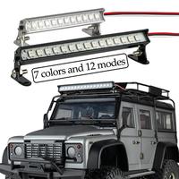 Rc Car Roof Lamp 7 Colors And 12 Modes Led Light Bar For 1/10 Rc Crawler Trax/as Trx4 Axial Scx10 90046 Rgt Wrangler D90 Rubicon