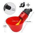 Red bowl and screws