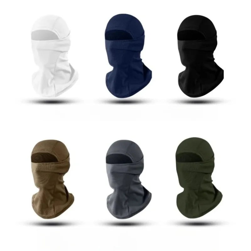 หน้ากากบาลาคลาวาแบบเต็มหน้า แห้งเร็ว สำหรับเดินป่า ปั่นจักรยาน ตั้งแคมป์ ล่าสัตว์ เล่นแอร์ซอฟต์ หมวกคลุมศีรษะสำหรับขี่จักรยาน ผ้าคลุมศีรษะสำหรับฤดูร้อน สำหรับผู้ชายและผู้หญิง