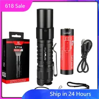 Klarus XT1A Rechargeable Pocket Flashlight 1000 Lumens Tactical Mini Torch with 14500 Battery LED Torch