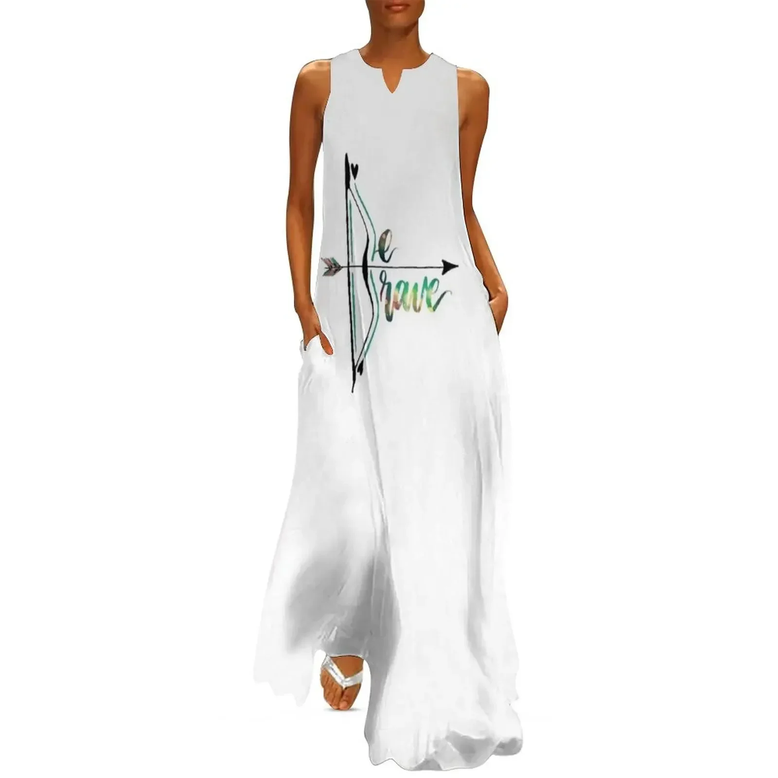 

Be Brave With Bow and Arrow Long Dress women's luxury party dress women's summer jumpsuit Elegant gowns Dress