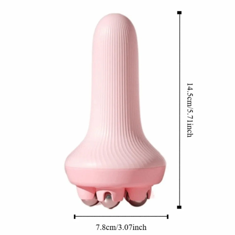 كرة تدليك محمولة بزاوية 360 درجة، تصميم محمول باليد، نمطين، أسطوانة تدليك ليمفاوي، مريحة ومحمولة