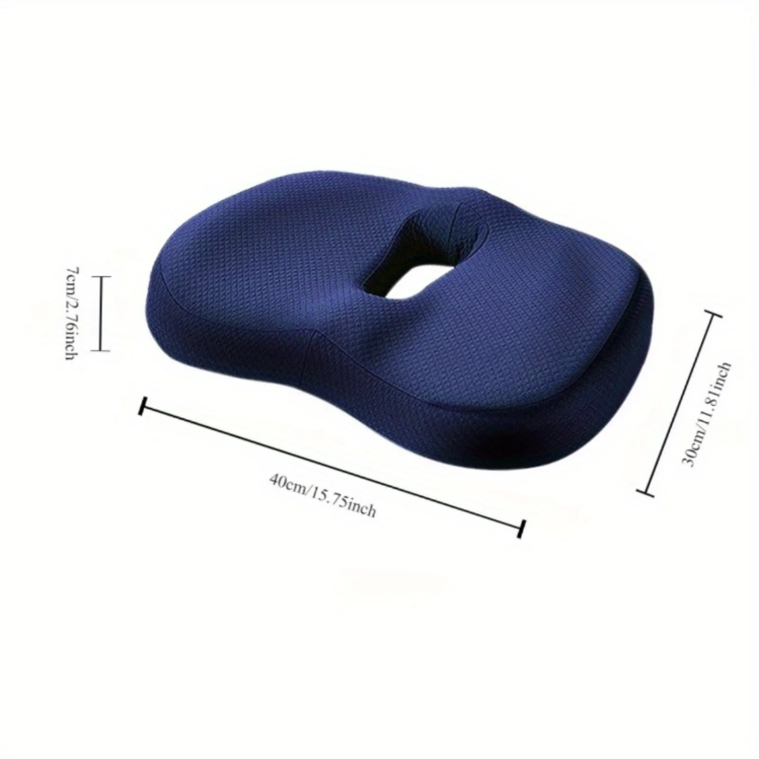 Premium Breathable Memory Foam Seat Cushion - Ergonomic Office Chair Support for Beauty Hip, Butt Comfort & Hemorrhoid Relief - 