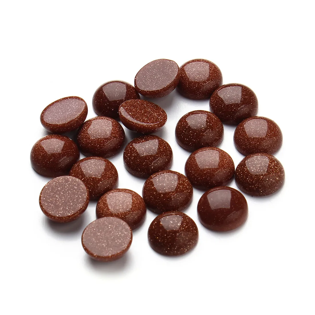 10pcs Round Onyx Cabochons for DIY Jewellery Making