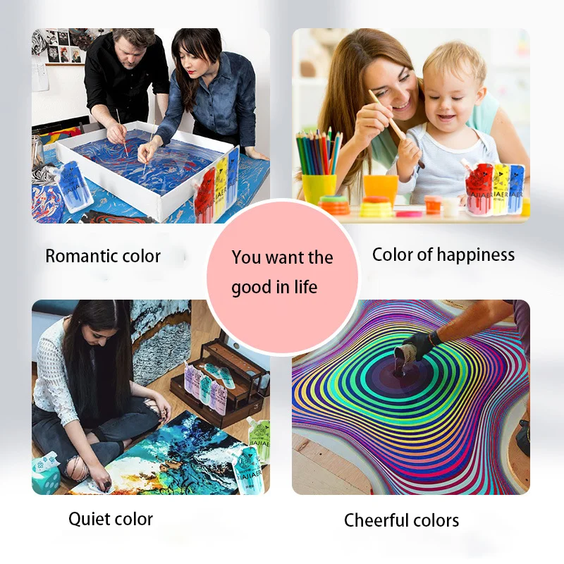 Tas Chagall cat akrilik 100ML/64 warna, perlengkapan seni grafiti siswa seni grafiti DIY