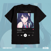 Idol Yoasobi Music Oshi no Ko Aqua Ruby Ai Hoshino Waifu T-Shirts Anime Manga Baju T-Shirt Jepang DJA Cloth