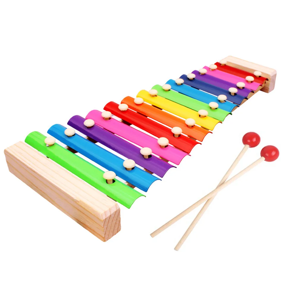 13 note Wooden Xylophone Percussion Instrument Musical Toy for Toddlers Early Education Kids Develop Hearing Cultivate Musical