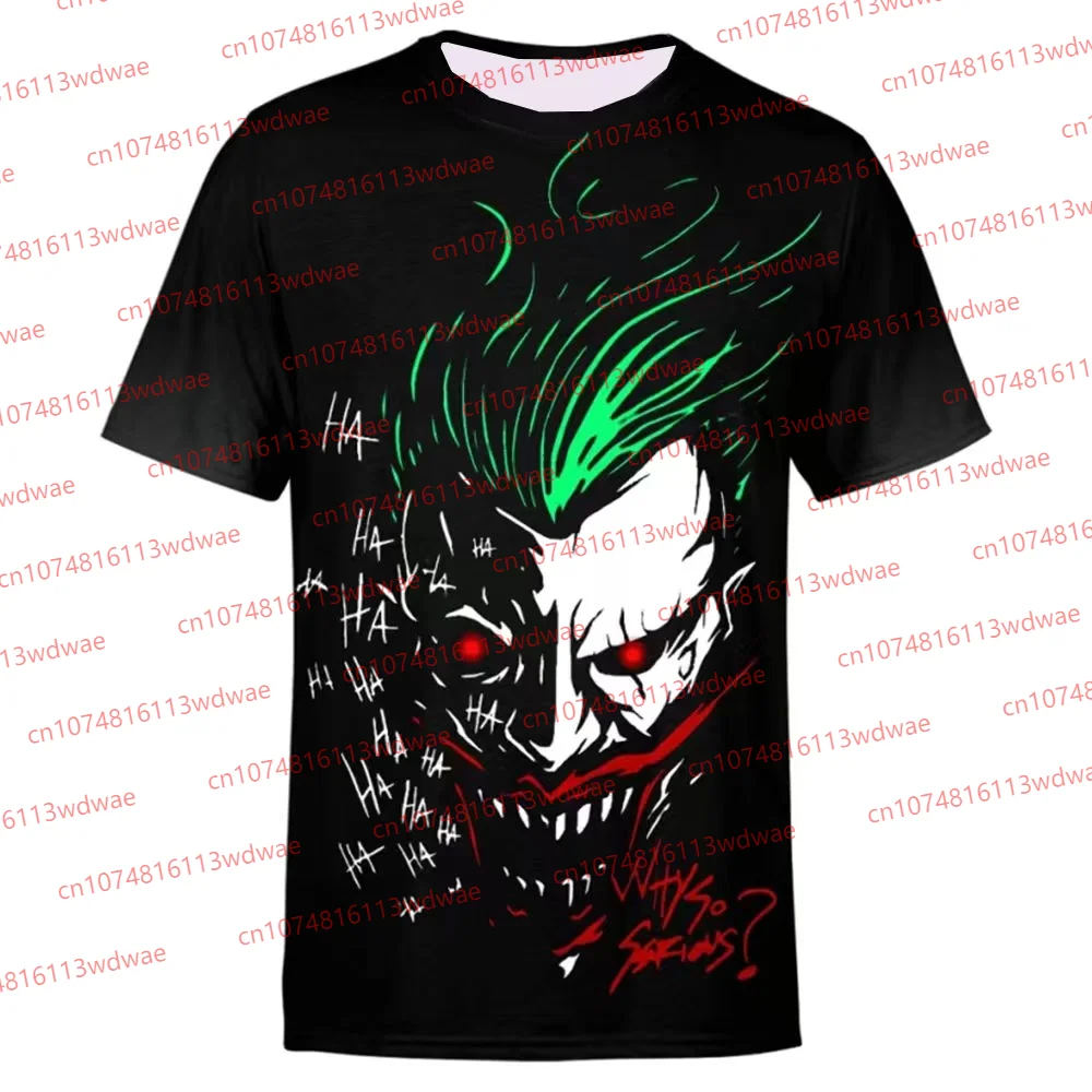 Joker T-shirt Gotham T-shirt Super Hero T-Shirt Men's Fitness Breathable Quick Dry Justice League T-shirt Outdoor Sport T-shirt