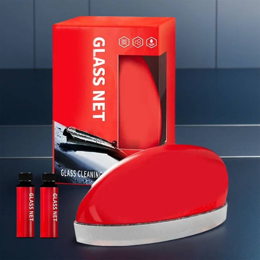 Glass Cleaning Board Car Windshield Water Spots Stain Removal Paste Car Glass Cleaning Mouse Car Cleaning Detailing