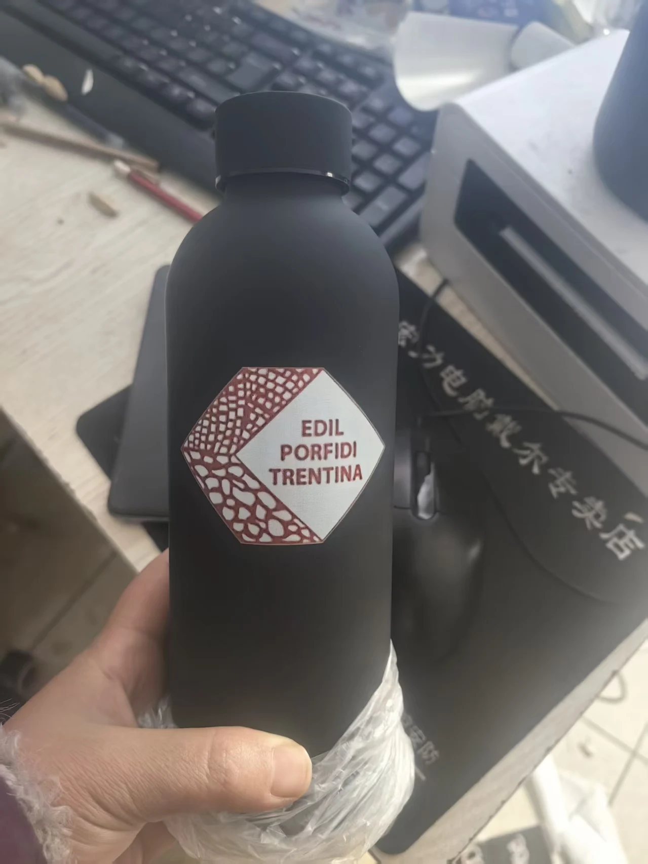Custom Words Logo  Wine Thermal Beer Mug Cool Cold Ice Cups Stainless Steel Coffee Thermos Water Bottle Vacuum Insulated Tumbler
