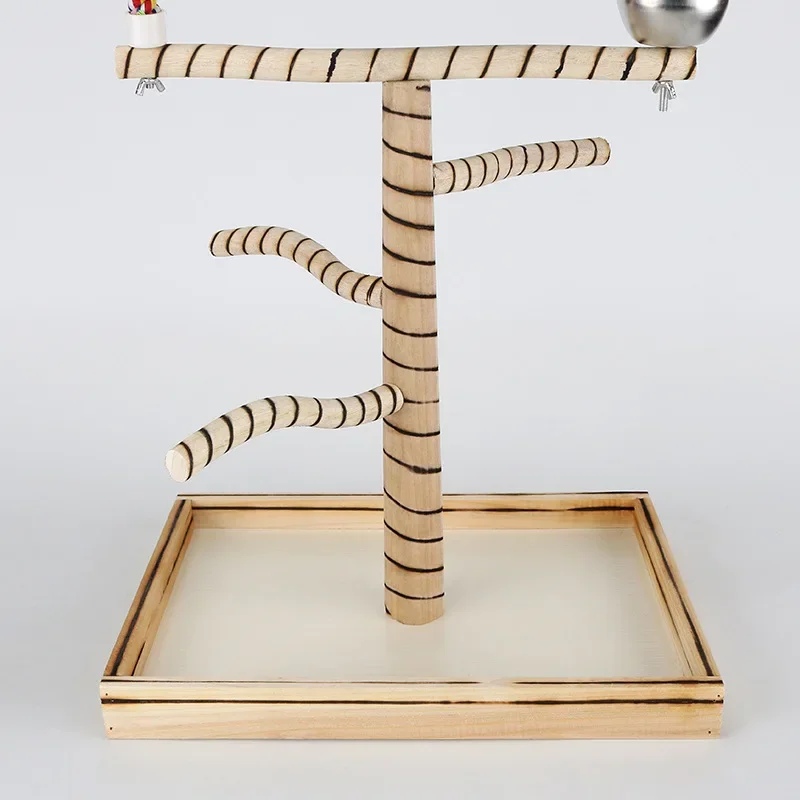 Large solid wood parrot stand, parrot bird toy stand, pole, game stand, ladder climbing, Xuanfeng climbing ladder