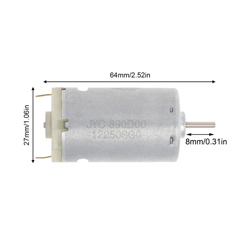 มอเตอร์390จอ DC DC6-24V ความเร็วสูง15600รอบต่อนาทีมอเตอร์แปรงแรงบิดขนาดใหญ่สำหรับของเล่น DIY เครื่องใช้ไฟฟ้าขนาดเล็ก