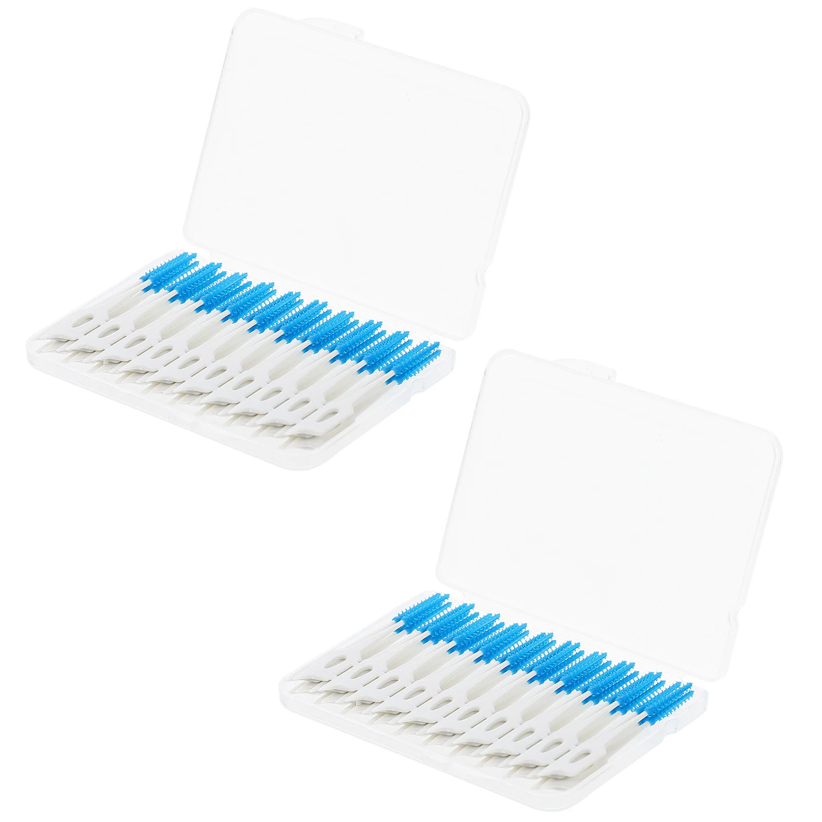 

80Pcs Oral Interdental Brushes Elastic Tooth Cleaning Tools Teeth Gap Cleaner Dental Floss Picks Interdental Floss Dispenser