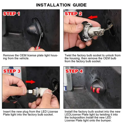 F1TZ13550A रियर लाइसेंस नंबर प्लेट लाइट रियर टैग लैंप Ford Superduty F150/F-250/F-350/F-450 1999 2000 2001 2002-2016 T10 के लिए 6 best sales फोर्ड F150 2000 - №5