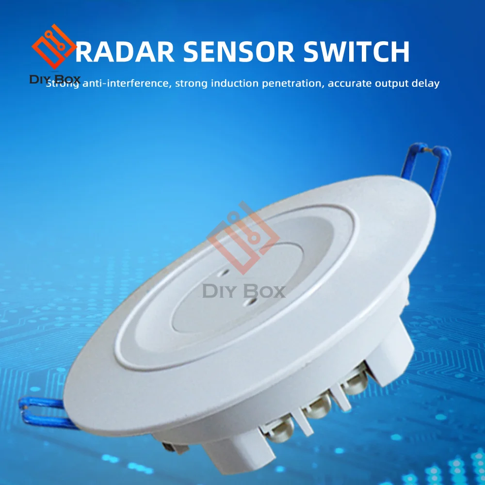 AC 110V-240V 3,7G Embedded Decke Mikrowelle Radar Sensor Schalter PIR Mikrowelle Radar Körper Motion Sensor modul