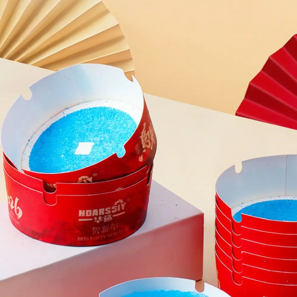 Disposable Ashtray With Extinguishing Sand Portable Thickened Ash Holder For Car Home Office Outdoor Smokeless Clean Tray