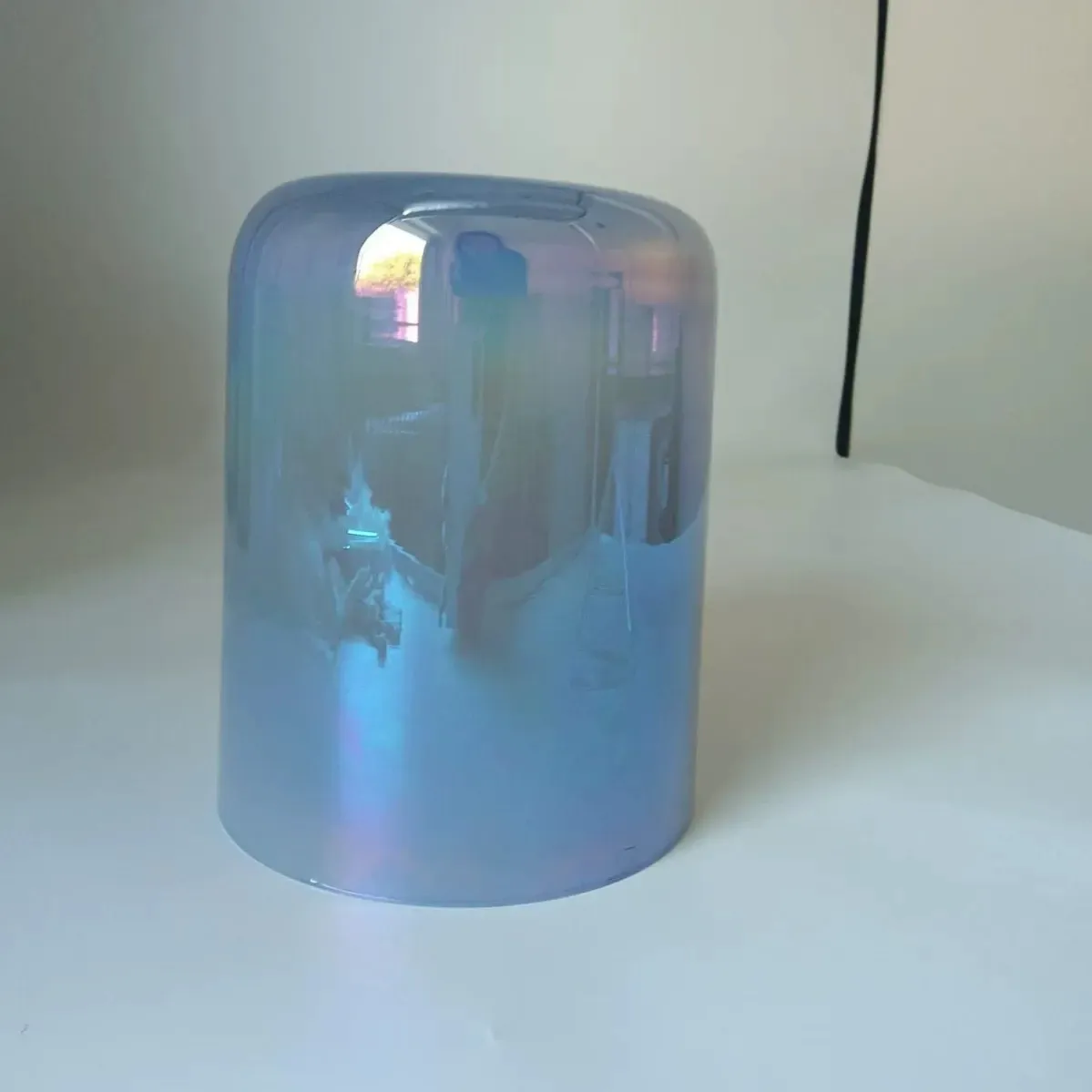 Lavender Purple Semi-Translucent Rainbow Alchemy Crystal Singing Bowl Purification, Meditation, Percussion, Sound Healing Instru