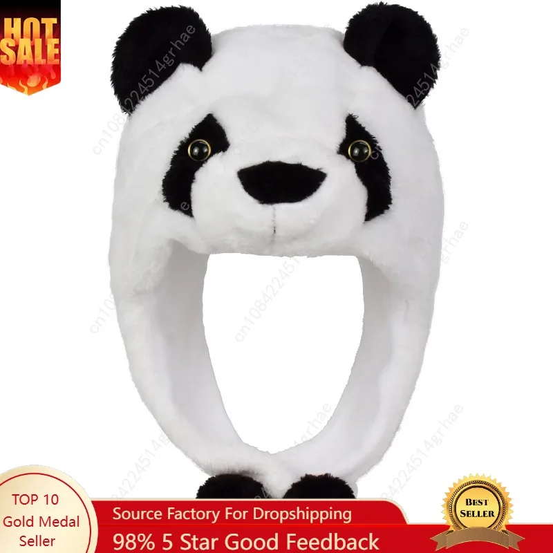 

Animal Plush Hats for Boys Girls Women Men Halloween Party Costume Winter Soft Warm Funny Beanies for Teen Adult