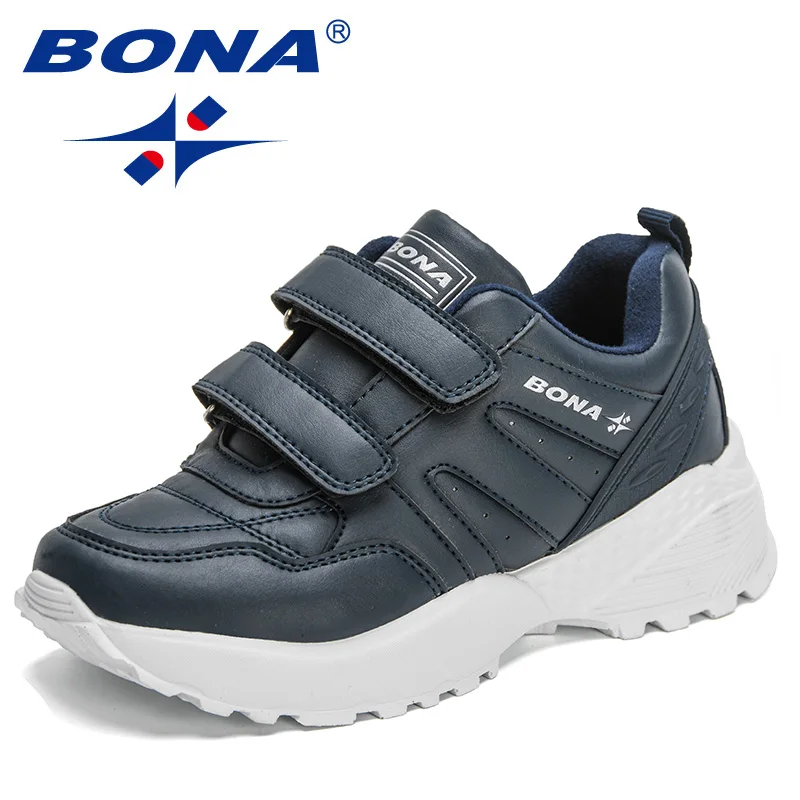 

BONA 2022 New Designers Classics Sneakers Lightweight Running Tennis Shoes Children Anti-slip Wear-resistant Casual Shoes Child