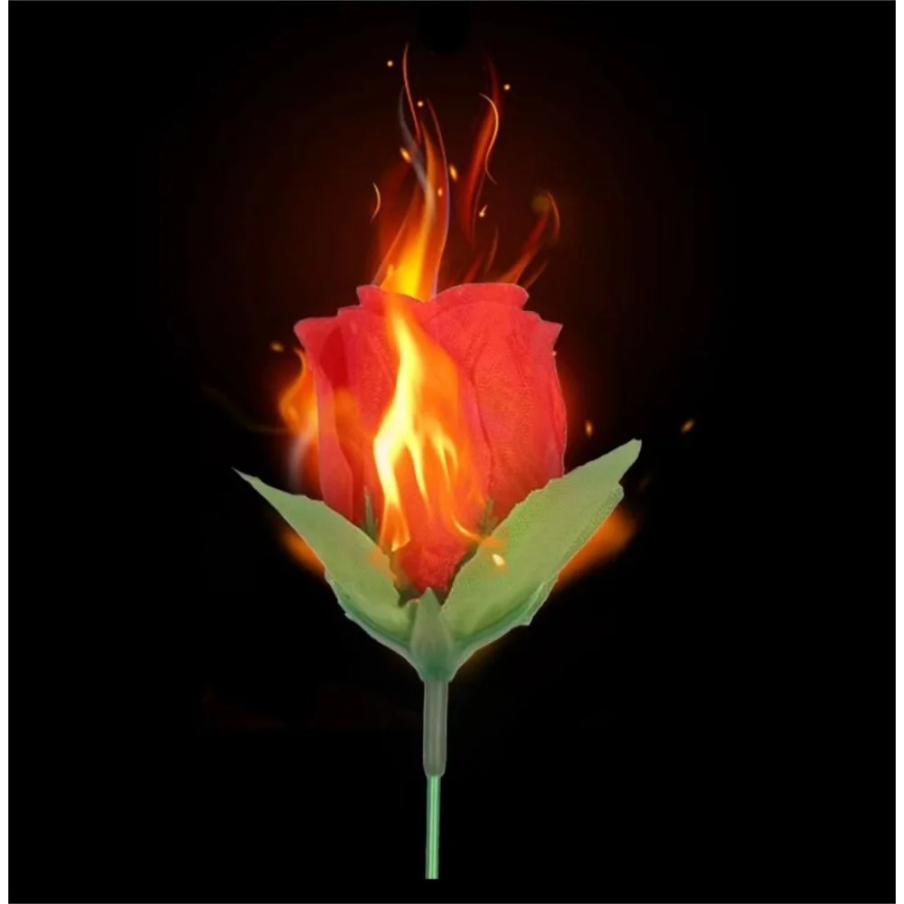 1/3/5 Puntelli magici rosa rossa Regalo divertente Torcia elettrica Cambia magia rosa Scherzo a sorpresa creativo Giocattoli divertenti e misteriosi