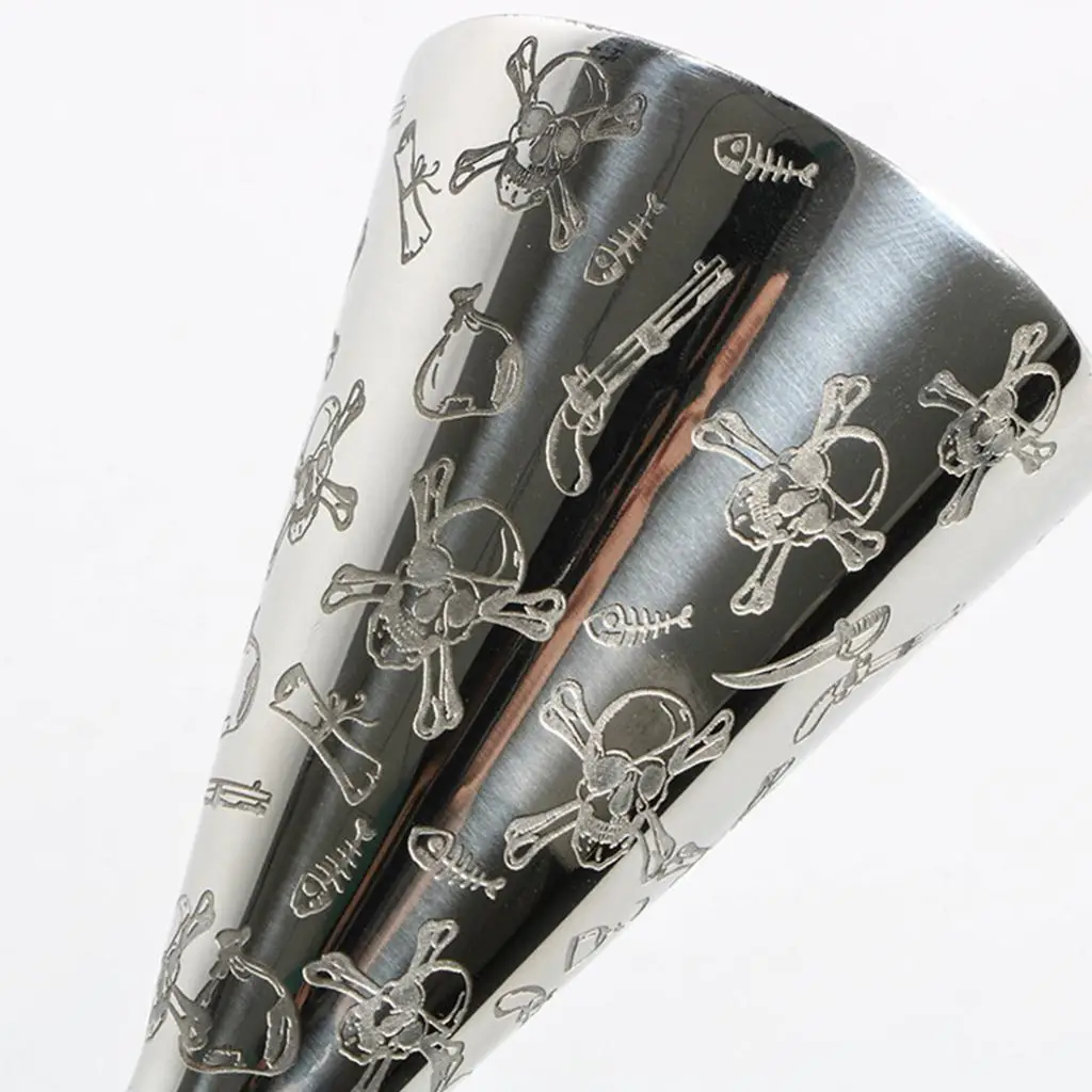 Silver Bar Jigger Stainless Steel Double Measure Cup 30ml 60ml Accurate Tool for Drink Preparation