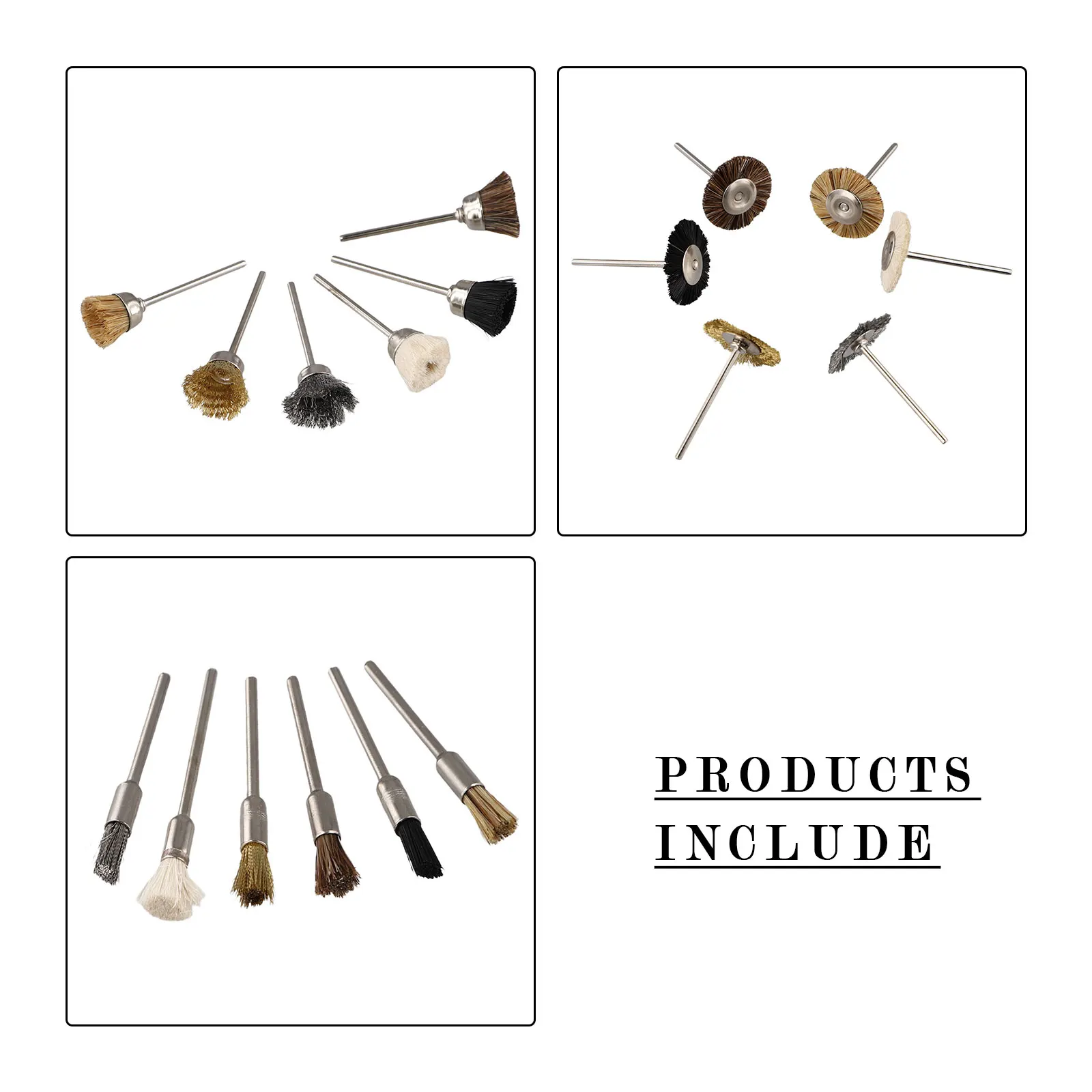 Workshop Equipment Brushes Brass Brush Steel Wire Wheel Polishing Rust Removal Tool 5mm/15mm/25mm For Rotary Tool