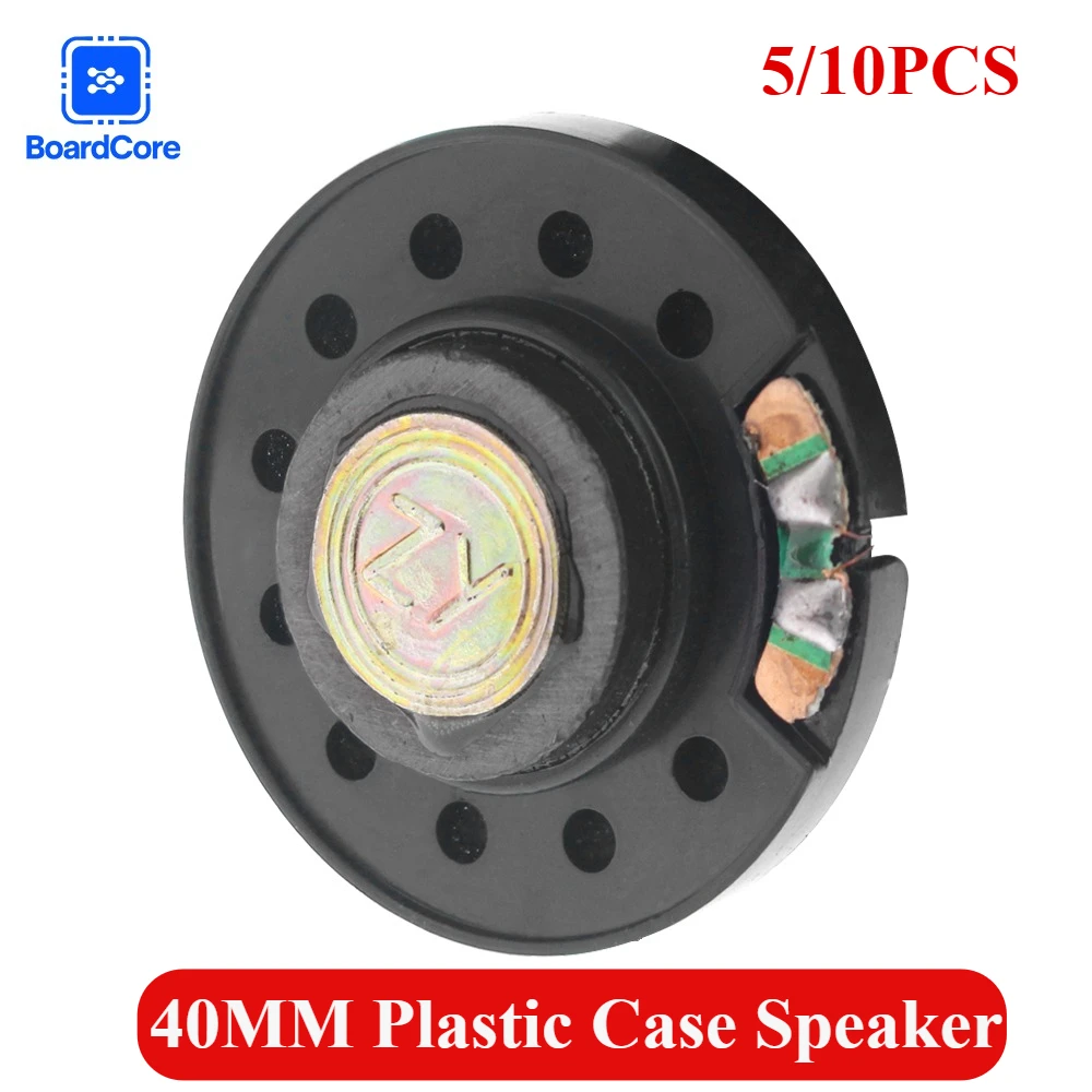 5/10 قطعة 40 مللي متر القرن البلاستيك حالة المتكلم 8Ohm 0.5 واط مكبر الصوت الطنان قارع الأجراس 40 × 10 مللي متر ل Oy سيارة الأطفال نقطة آلة القراءة