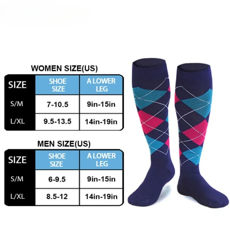 5 Pairs Medical Compression Socks Women Men Running Knee High Nurse Compression Socks Sports Socks Yoga Cycling Thigh High