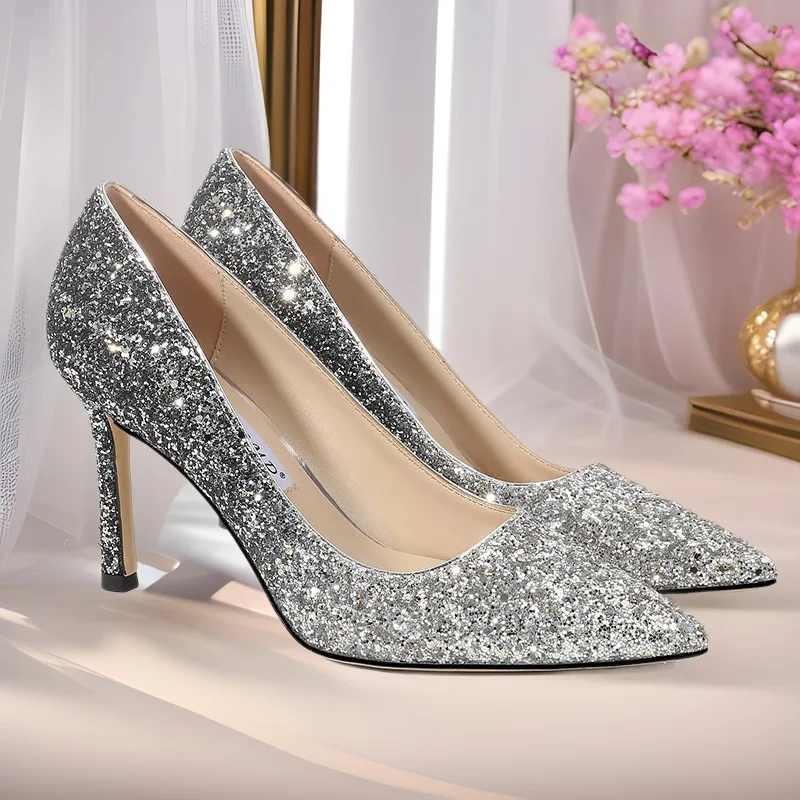 

Fashion Women's High Heels Summer Rhinestone High Heel Sandals 2026 New Banquet Dancing Shoes for Women Luxury Sandals Zapatos