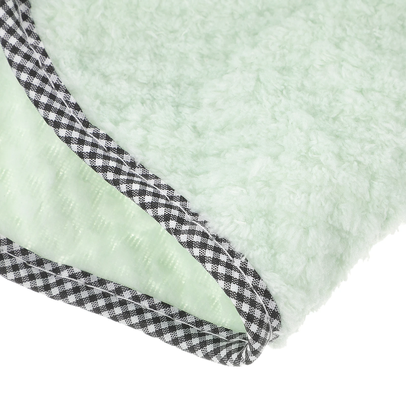 

6Pcs Coral Fleece H Towels Soft Material Water Absorption No Lint No Fading Cute Design Kitchen Bathroom Office Hanging Space