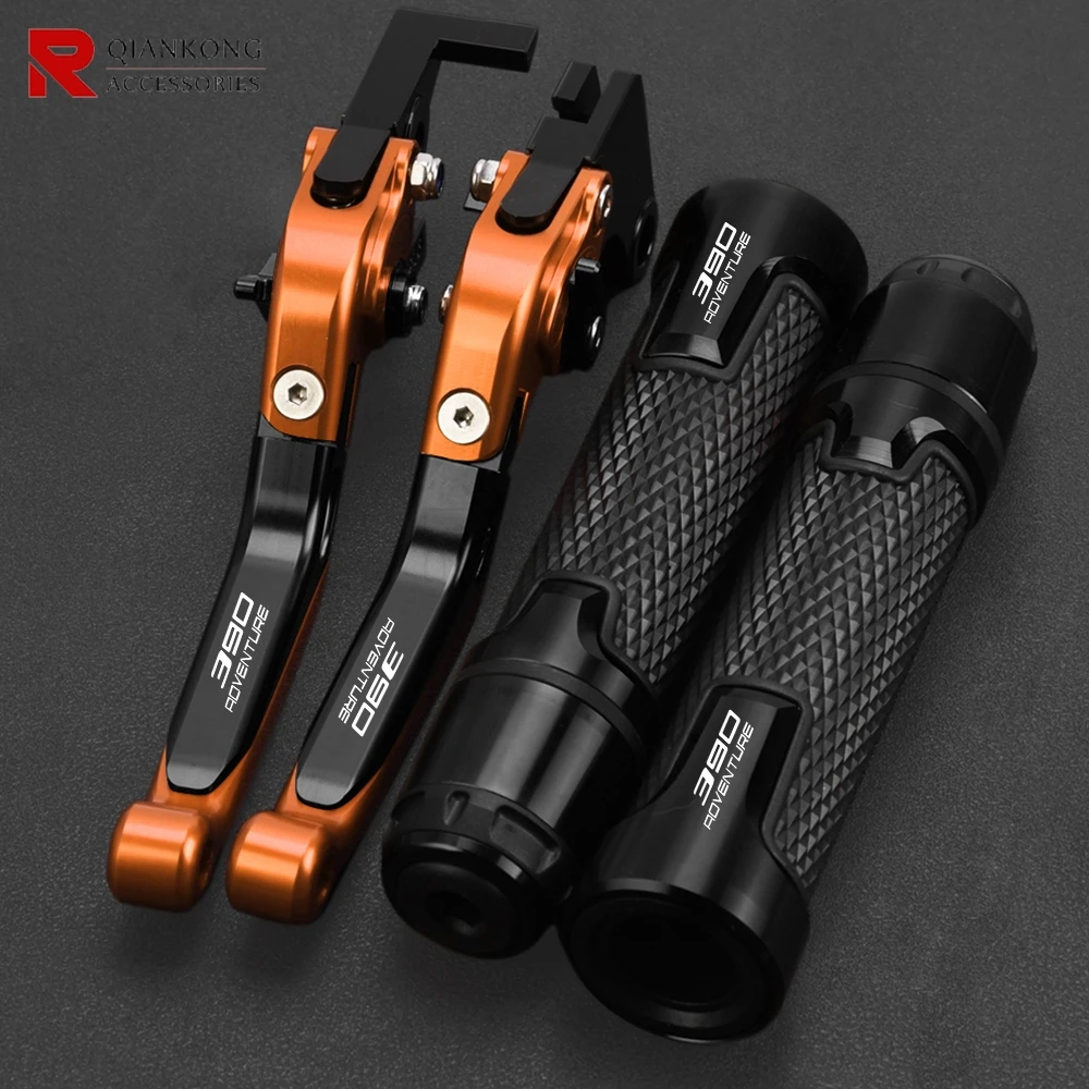 

Motorcycle Accessories Adjustable Brake Clutch Levers Handlebar grips ends For 390ADVENTURE 390 Adventure 2019 2020 2021- 2023