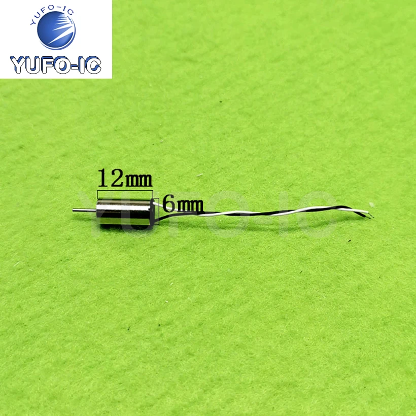 Free Ship 5pcs 6 * 12mm Tip Coreless High-Speed Motor Helicopter Motor Model Motor 612 High-Speed Motor